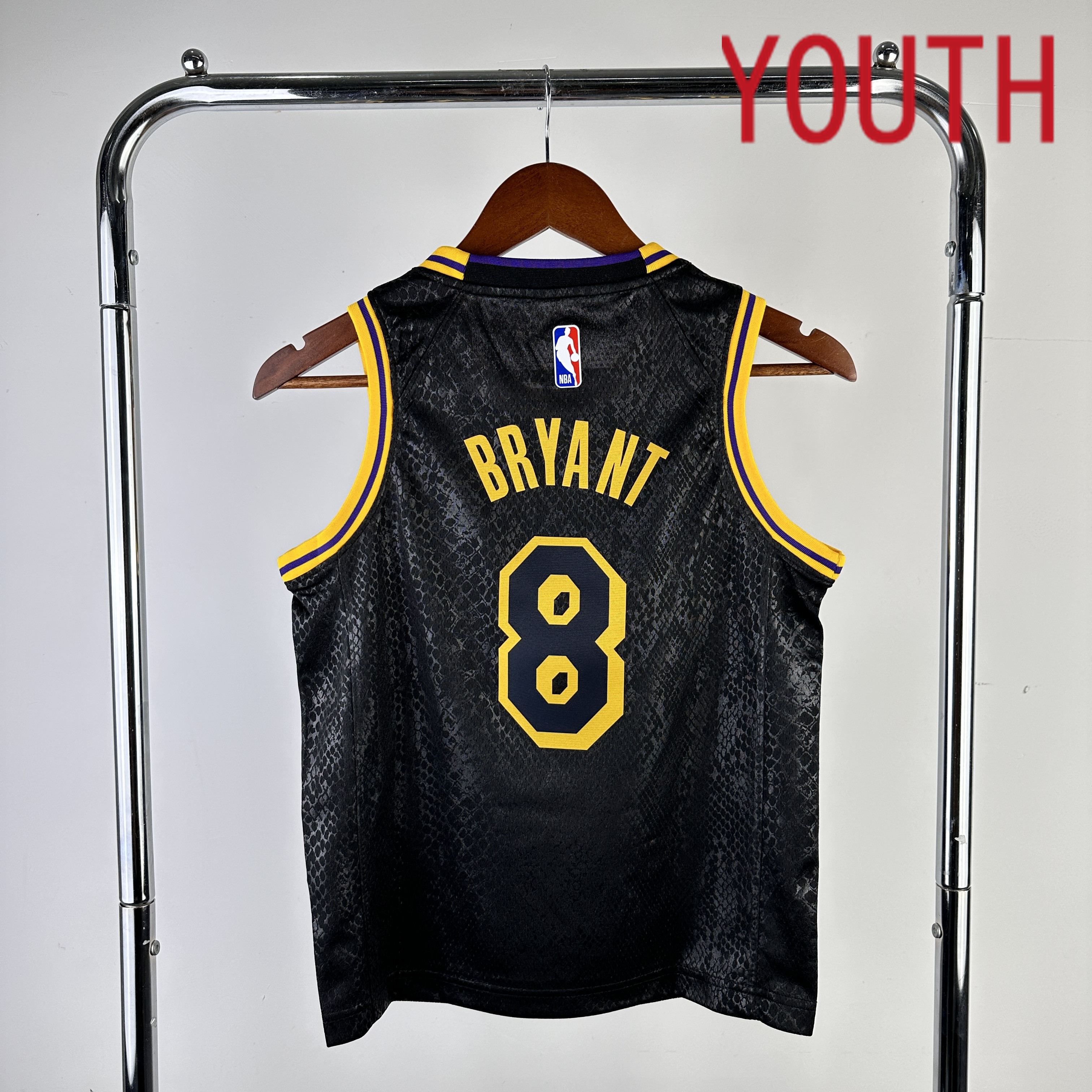 Youth Los Angeles Lakers #8 Bryant Stitched Black Nike NBA 2024 Jersey->->Youth Jersey